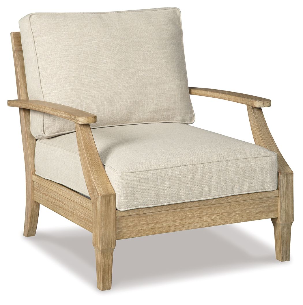 Clare View - Lounge Chair w/Cushion  - Beige by Ashley – Arm Chairs