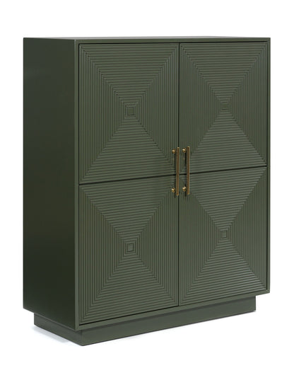 Geirwood - Accent Cabinet - Dark Green by Ashley – Accent Cabinets