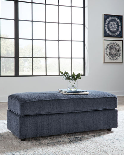 Albar Place - Oversized Accent Ottoman - Cobalt by Ashley – view 3