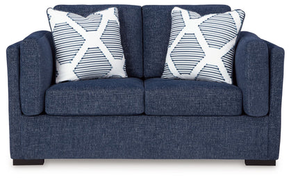 Evansley - Loveseat - Navy – view 4
