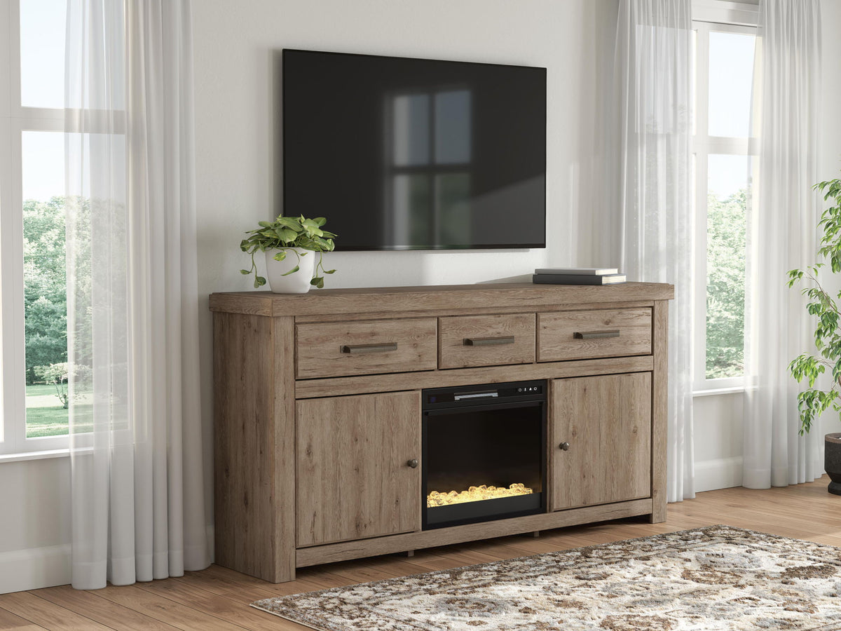 Garistyn - TV Stand With Fireplace Option – view 18