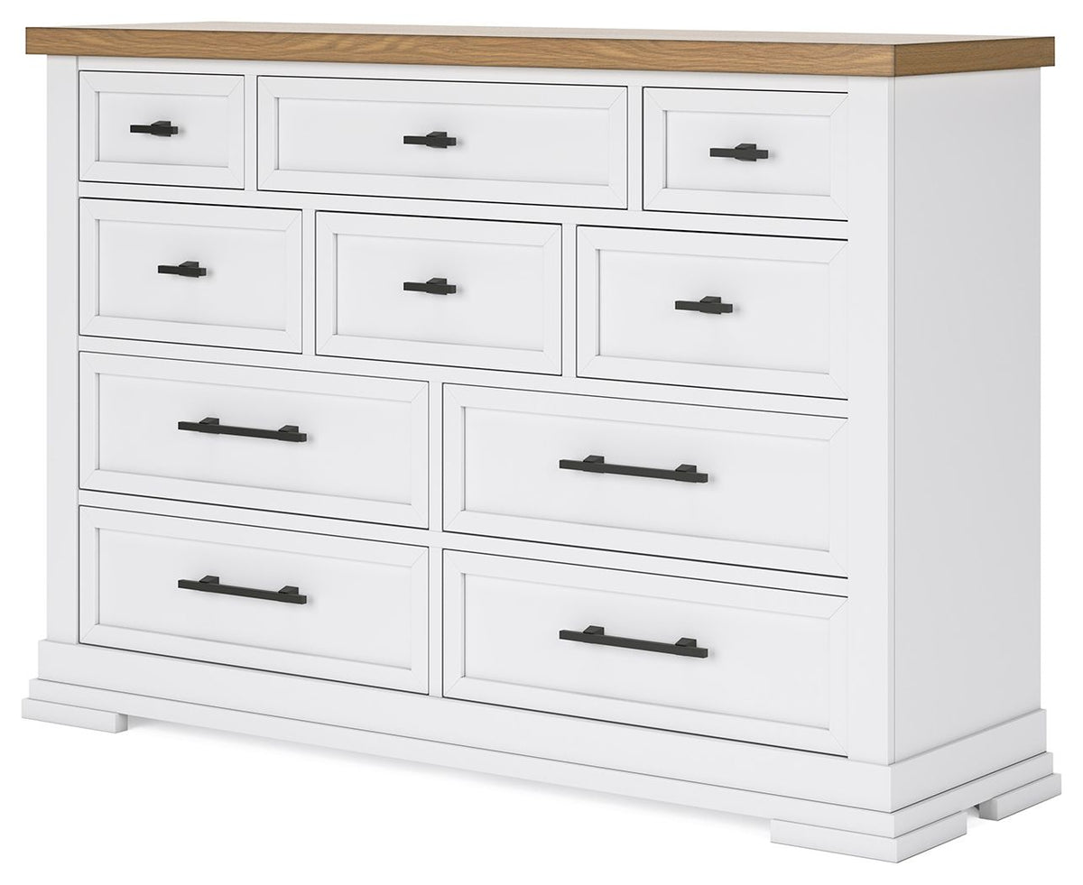 Ashbryn - Dresser - White / Natural – view 3