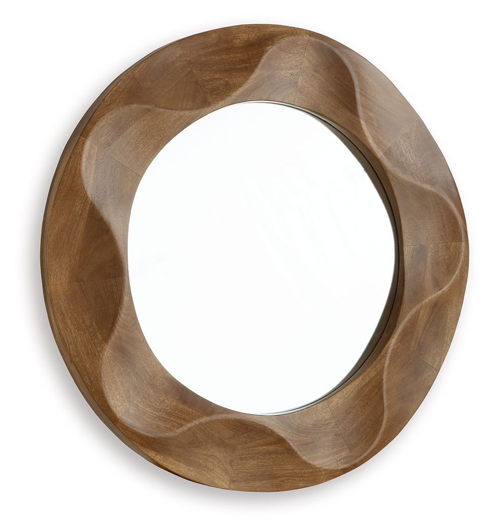 Aajon - Accent Mirror - Brown by Ashley – view 2