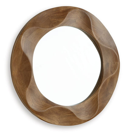 Aajon - Accent Mirror - Brown by Ashley – view 2