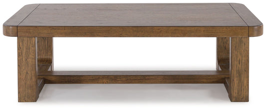 Cabalynn - Rectangular Cocktail Table - Light Brown by Ashley – view 2