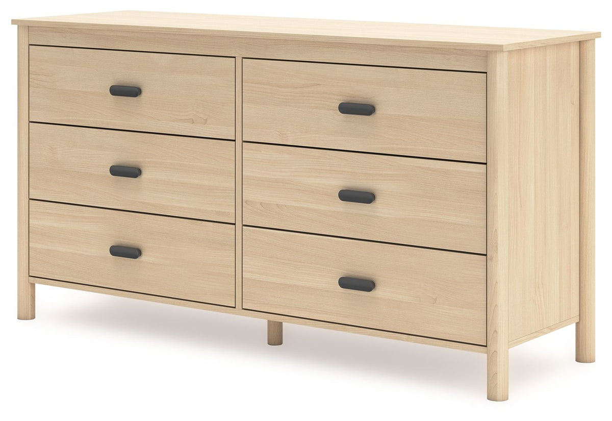 Cabinella - Six Drawer Dresser - Tan by Ashley – view 3