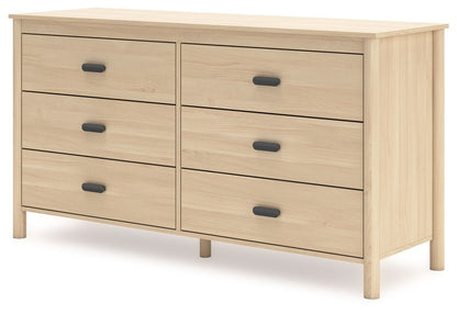 Cabinella - Six Drawer Dresser - Tan by Ashley – view 3