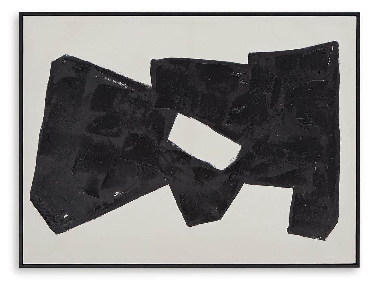 Garviery - Wall Art - Black / Cream by Ashley – view 2