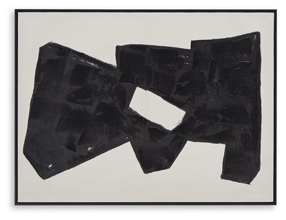 Garviery - Wall Art - Black / Cream by Ashley – view 2