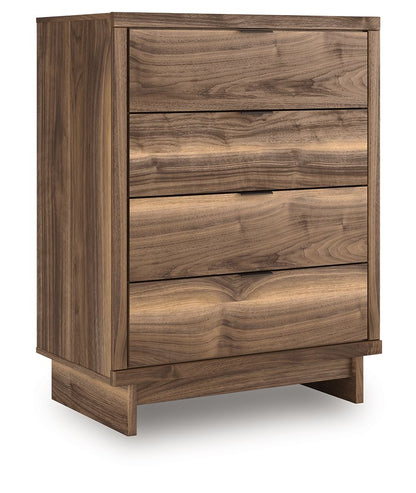 Chirason - Four Drawer Chest - Brown by Ashley – Accent Chests
