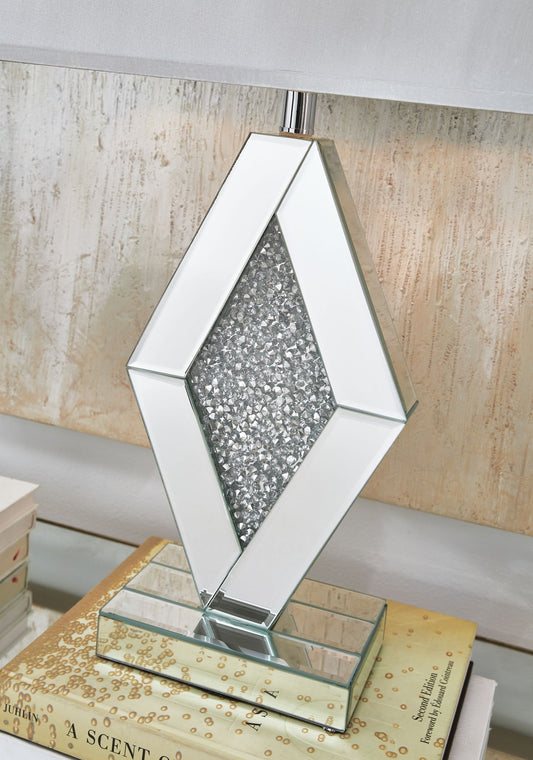 Prunella - Mirror Table Lamp - Silver Finish by Ashley – view 2