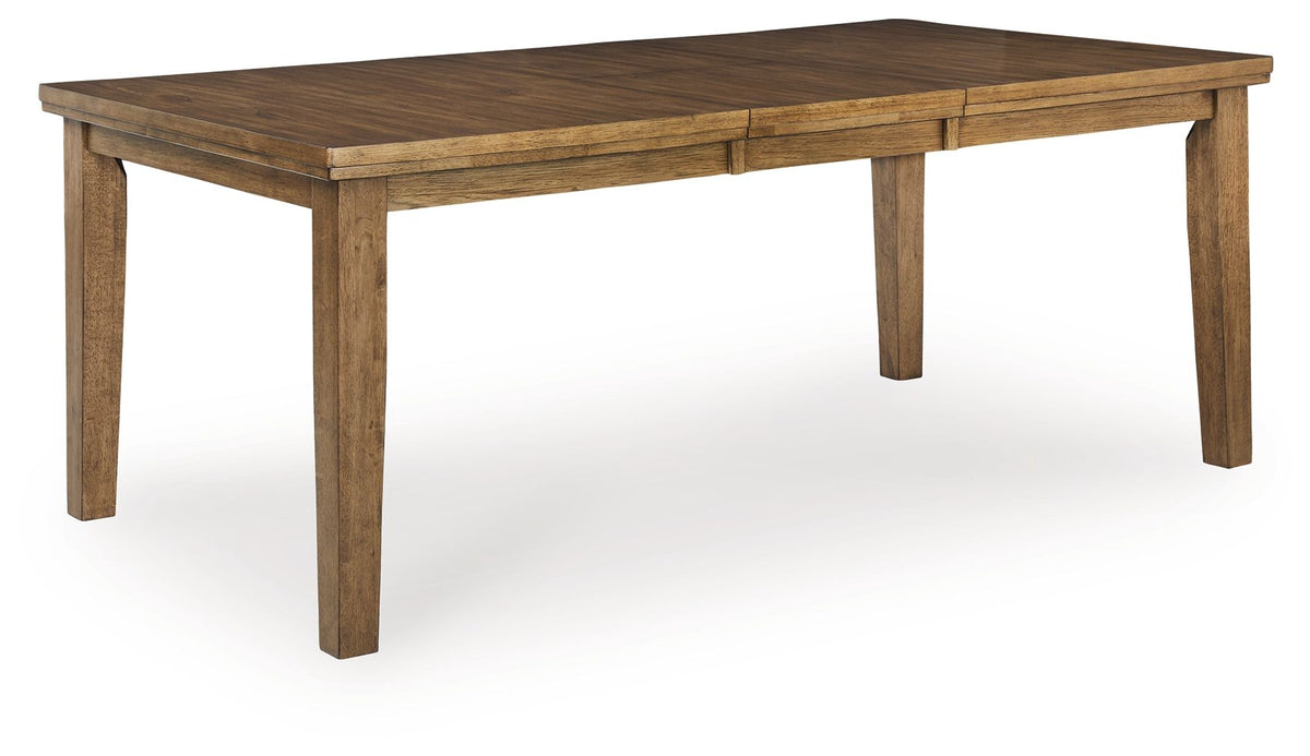 Urbinforte - Dining Room Butterfly Extension Table - Light Brown by Ashley – Dining Tables with Extensions