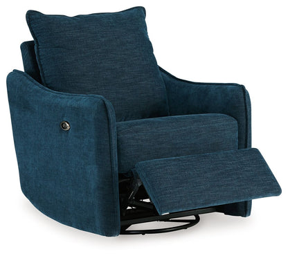 Mcburg - Swivel Power Recliner - Navy by Ashley – view 4