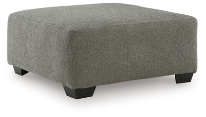 Clarington - Oversized Accent Ottoman - Greystone by Ashley – Accent Ottomans