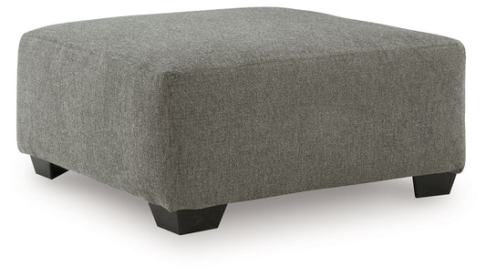 Clarington - Oversized Accent Ottoman - Greystone by Ashley – Accent Ottomans