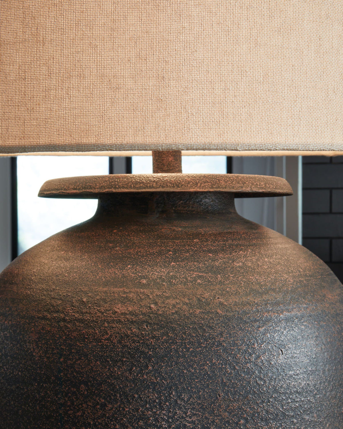 Carlenbury - Metal Table Lamp - Antique Brown by Ashley – view 3