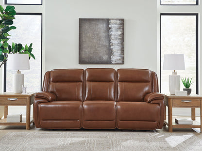 Healy Pier - Power Reclining Sofa / Adj Headrest - Chocolate by Ashley – view 2