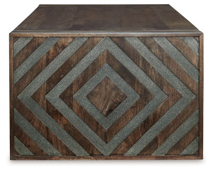 Dreggan - Rectangular Cocktail Table - Brown by Ashley – view 3