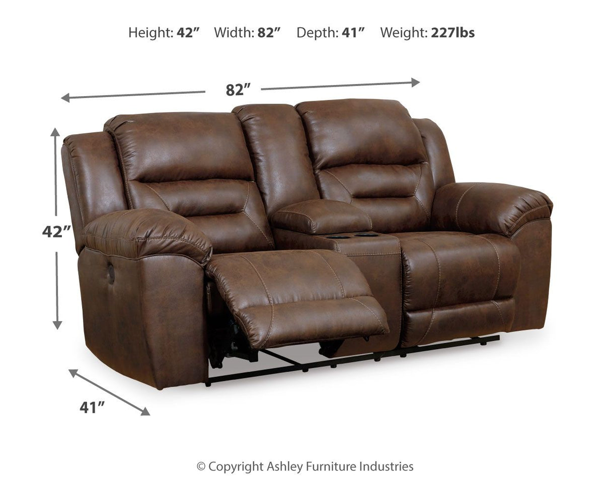Stoneland - Power Reclining Loveseat by Ashley – view 4