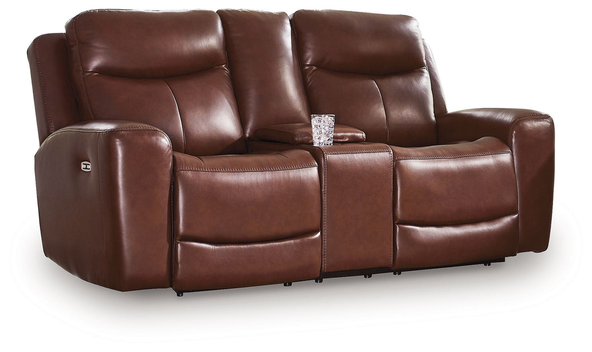 Bexhurst - Power Reclining Loveseat With Console / Adjustable Headrest by Ashley – view 2