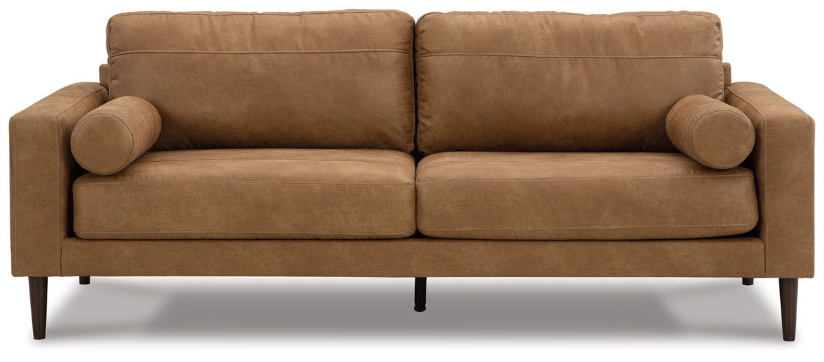 Telora - Sofa - Caramel by Ashley – Stationary Sofas