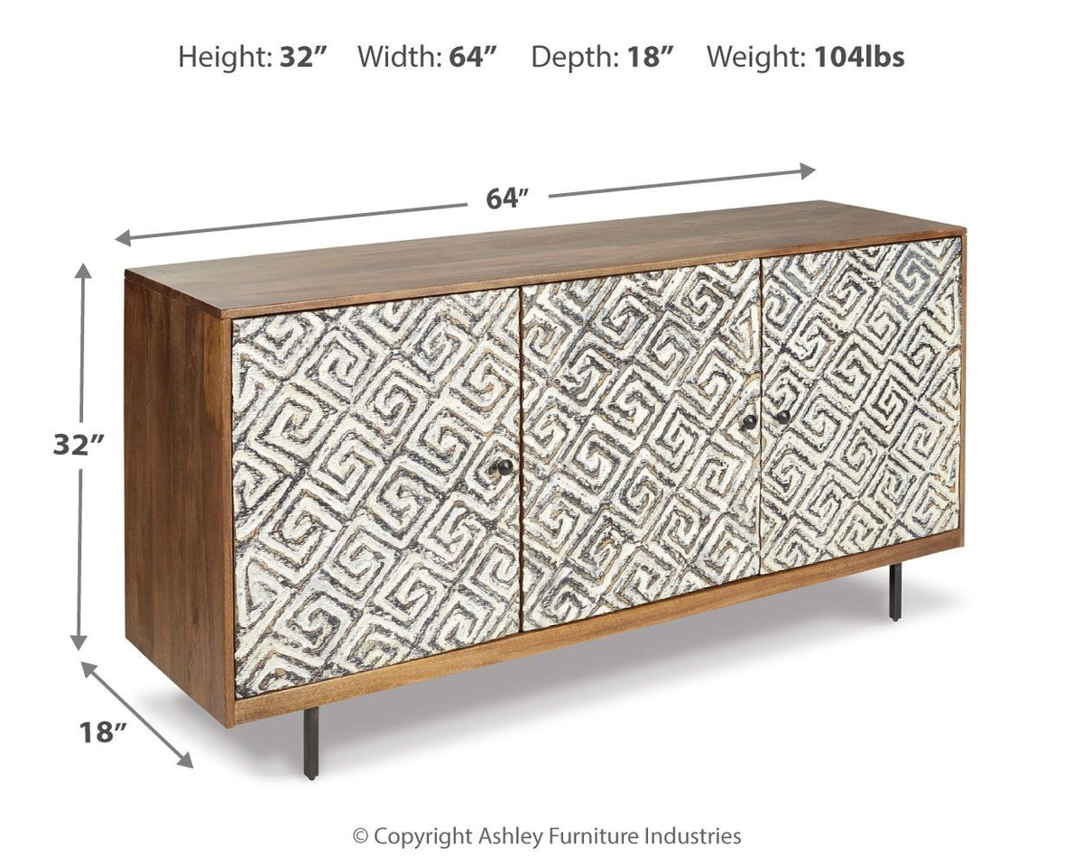 Kerrings - Accent Cabinet - Brown / Black / White by Ashley – view 3
