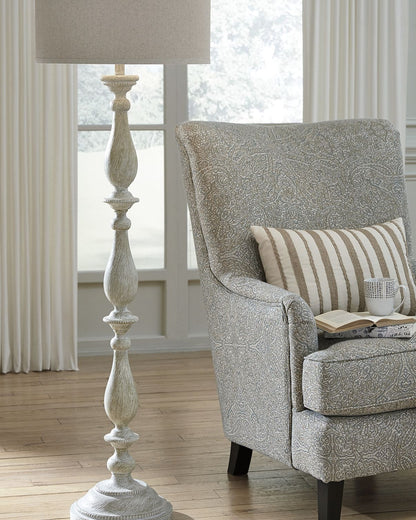 Bernadate - Poly Floor Lamp - Whitewash by Ashley – view 3