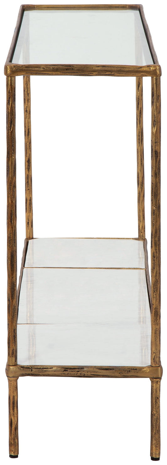 Ryandale - Console Sofa Table - Antique Brass Finish by Ashley – view 2