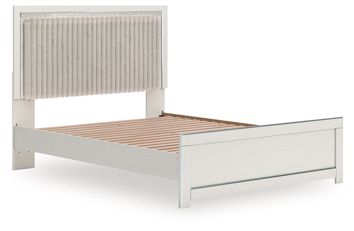 Zuraleus - Upholstered Panel Platform Bed With Roll Slats by Ashley – view 12