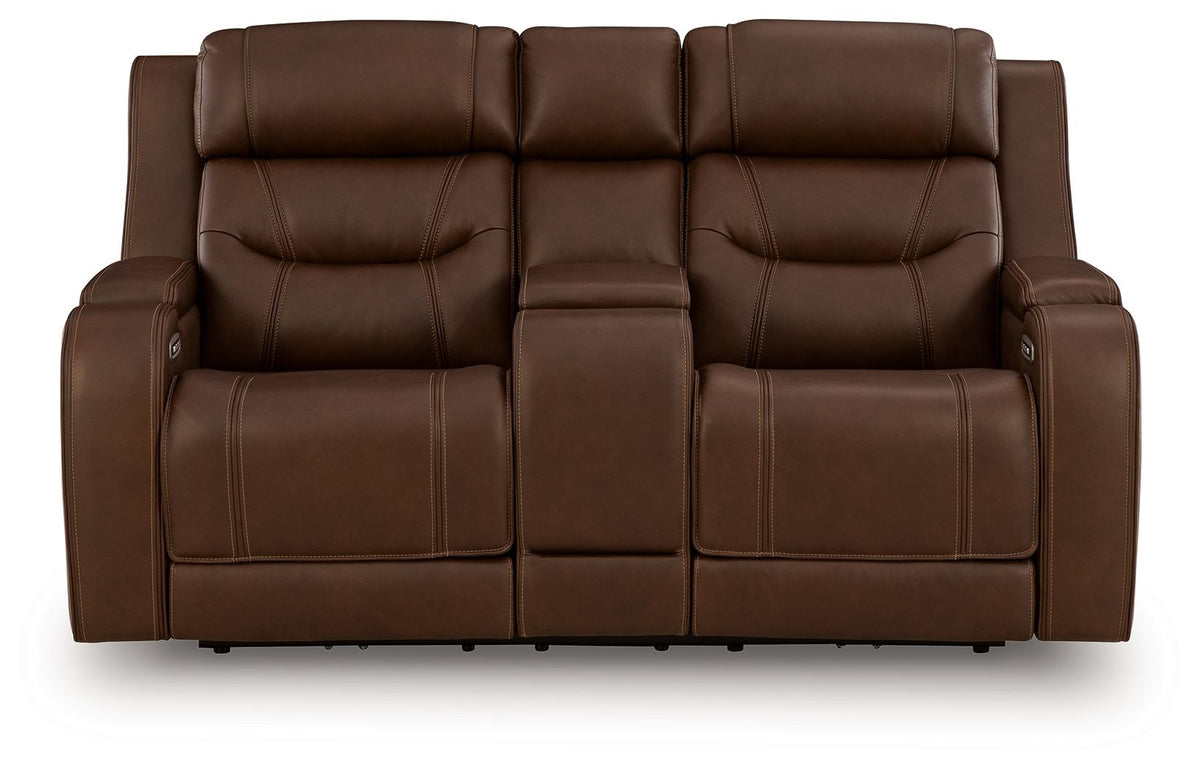 Knightington - Power Reclining Loveseat With Audio Seating by Ashley – view 3