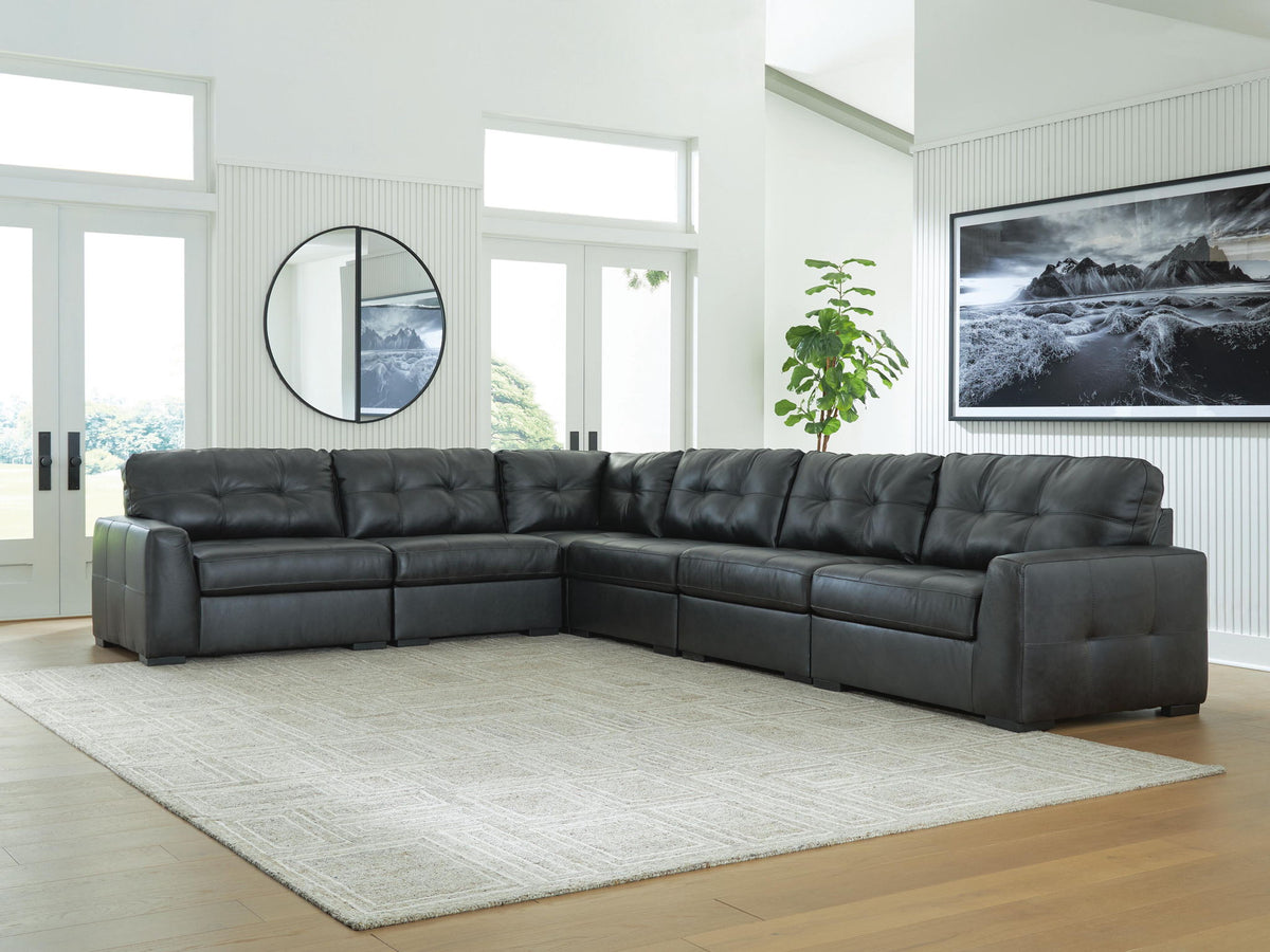 Brindley Pier - 6-Piece Sectional - Fog by Ashley – view 2