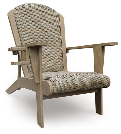 Marina Sun - Adirondack Chair - Beige by Ashley – Arm Chairs