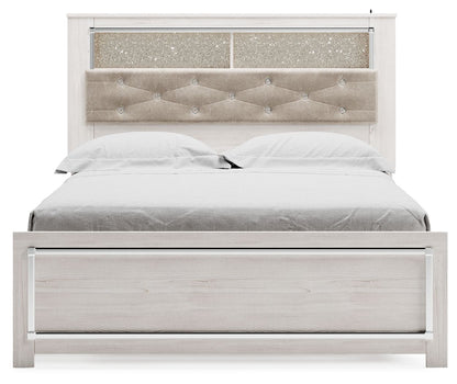 Altyra - Queen Panel Bookcase Bed With Roll Slats - White by Ashley – view 2