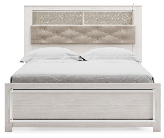 Altyra - Queen Panel Bookcase Bed With Roll Slats - White by Ashley – view 2
