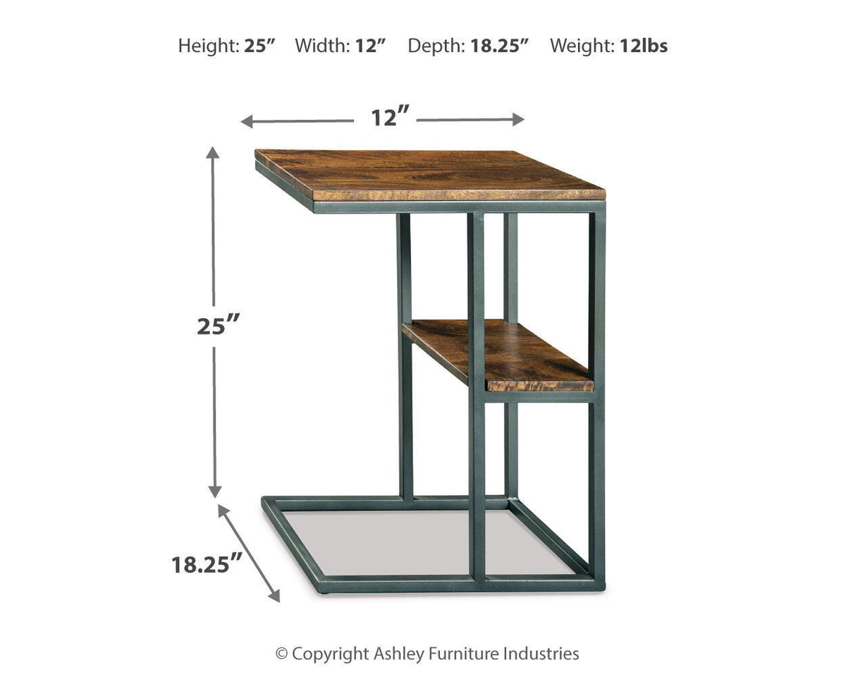 Forestmin - Accent Table - Natural / Black by Ashley – view 2