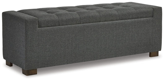 Cortwell - Storage Bench - Gray by Ashley – Storage Benches