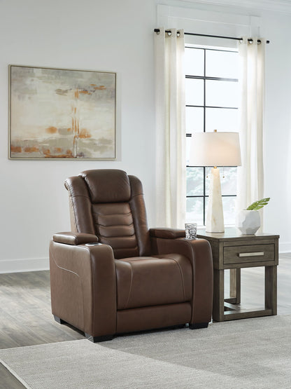 High Impact - Power Recliner / Adj Headrest - Tobacco by Ashley – view 3