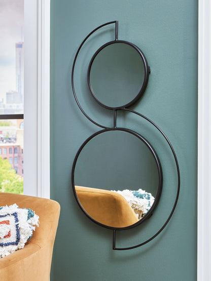 Shayham - Accent Mirror - Black by Ashley – view 3