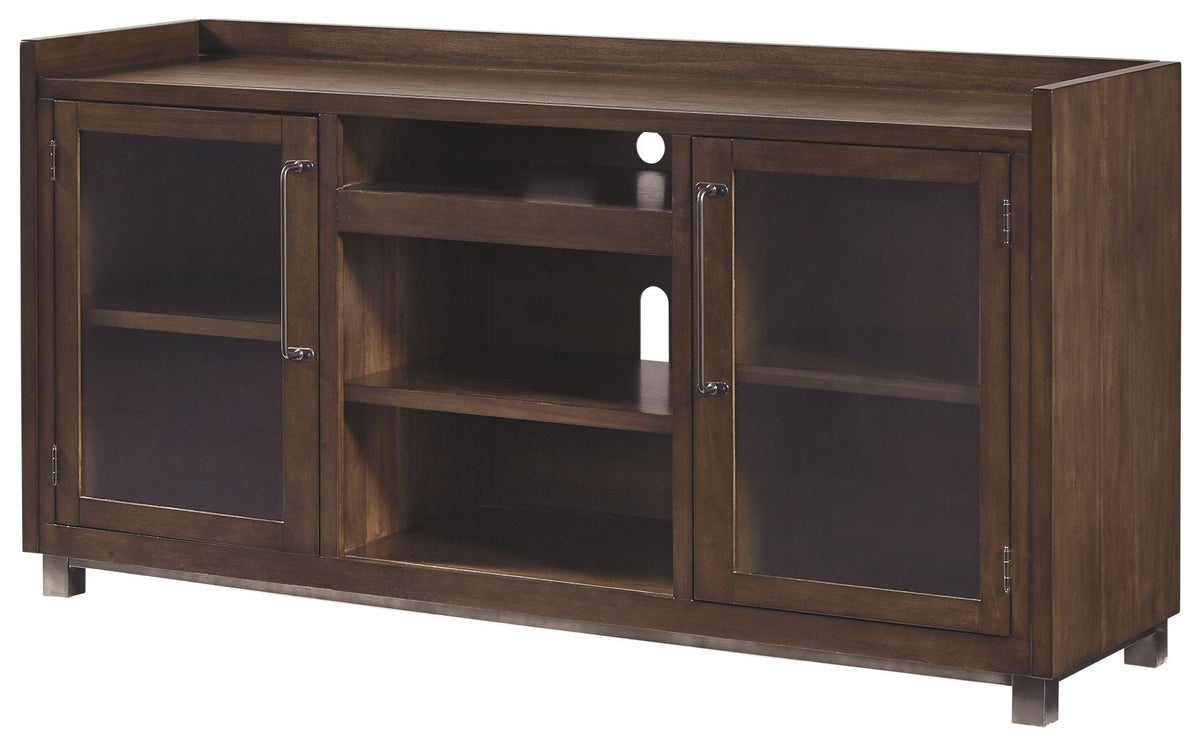 Starmore - XL TV Stand w/Fireplace Option - Brown by Ashley – TV Stands