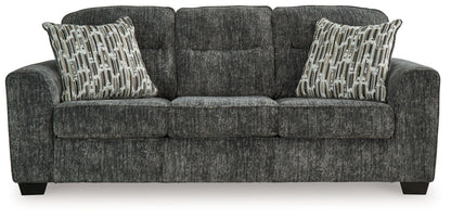 Lonoke - Sofa - Gunmetal by Ashley – Stationary Sofas