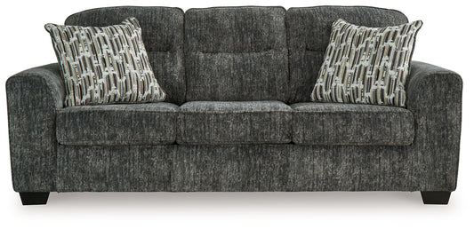 Lonoke - Sofa - Gunmetal by Ashley – Stationary Sofas