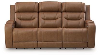 Knightington - Power Reclining Sofa With Audio Seating by Ashley – Reclining Sofas