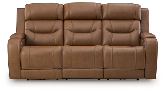 Knightington - Power Reclining Sofa With Audio Seating by Ashley – Reclining Sofas