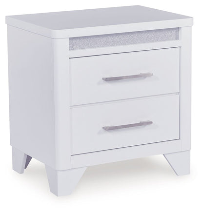 Jarlee - Two Drawer Night Stand - White by Ashley – Accent Nightstands