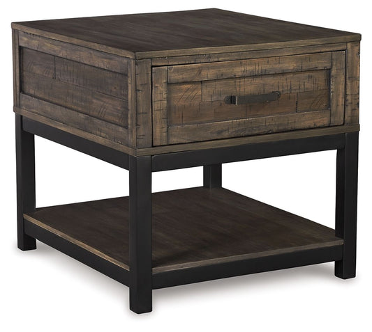 Johurst - Rectangular End Table - Grayish Brown by Ashley – End Tables