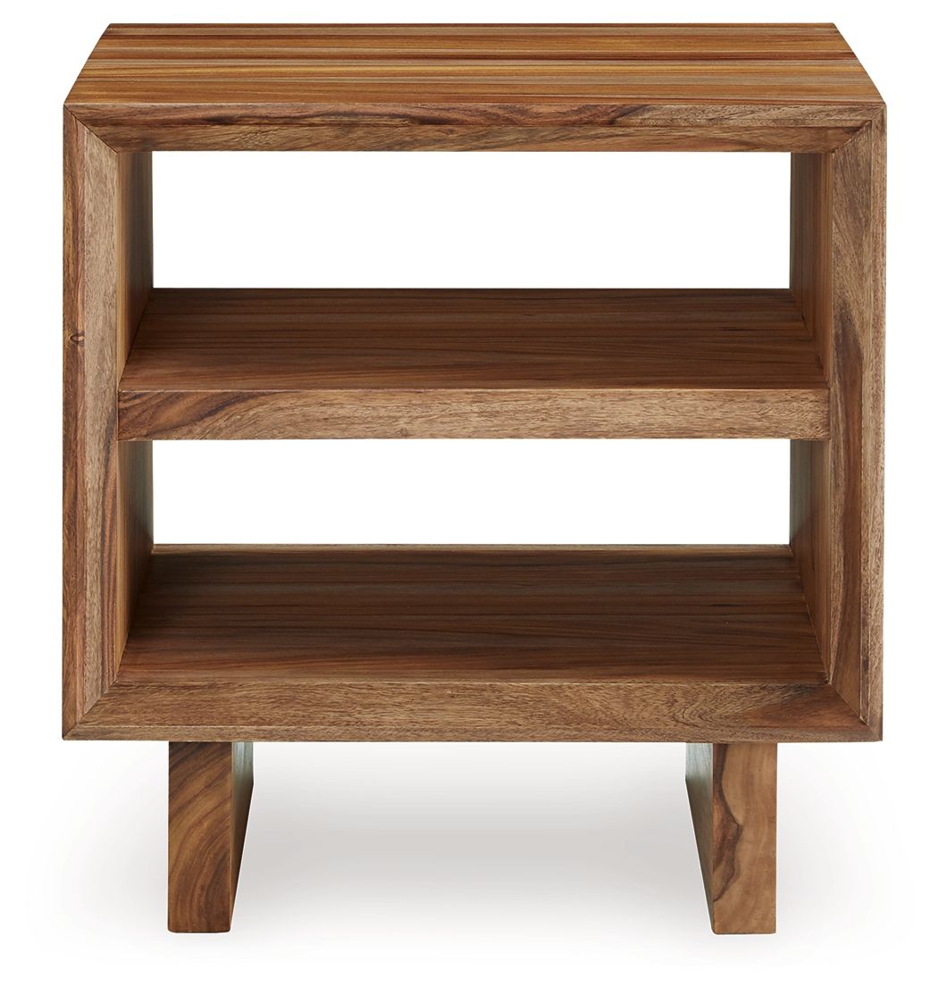 Dressonni - Square End Table - Brown by Ashley – view 3