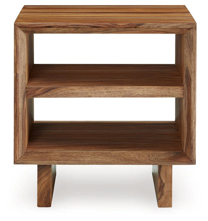 Dressonni - Square End Table - Brown by Ashley – view 3