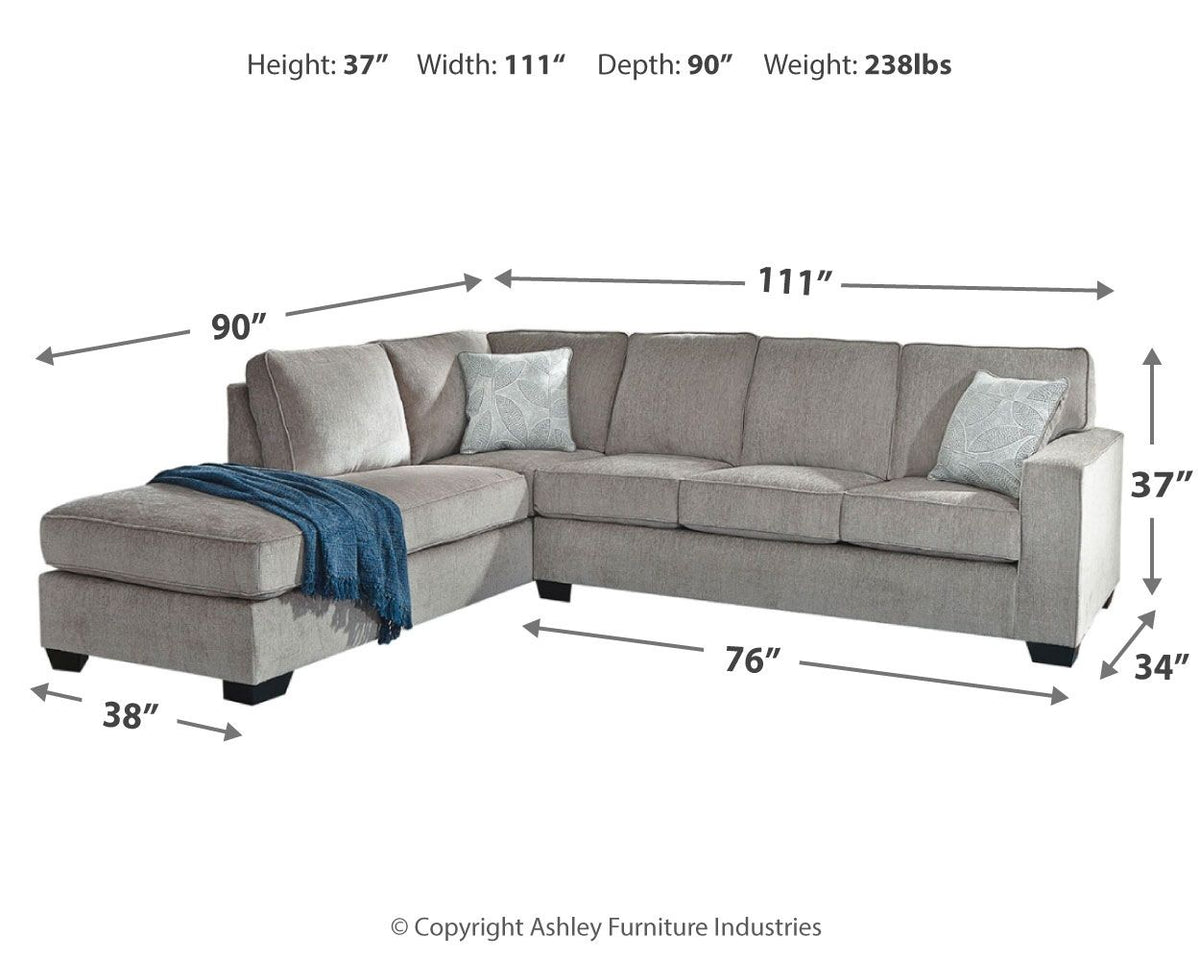Altari - 2 Piece Sectional With Chaise by Ashley – view 6