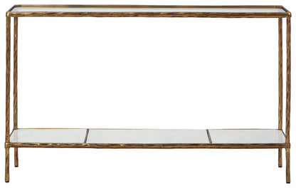 Ryandale - Console Sofa Table - Antique Brass Finish by Ashley – view 3