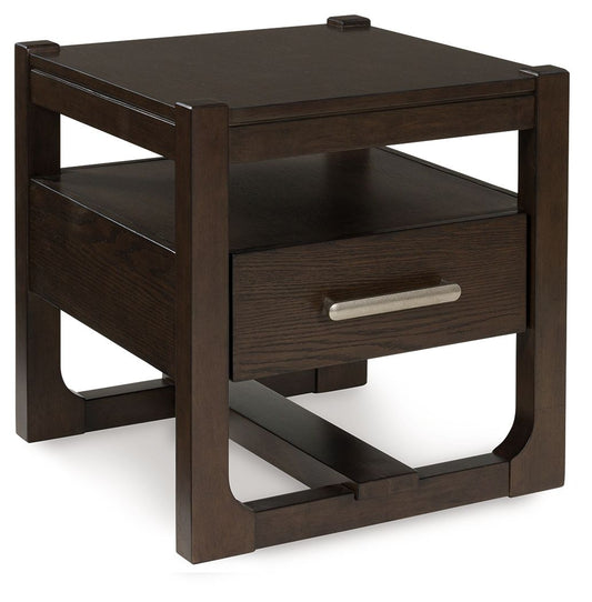 Breckington - Square End Table - Dark Brown by Ashley – End Tables